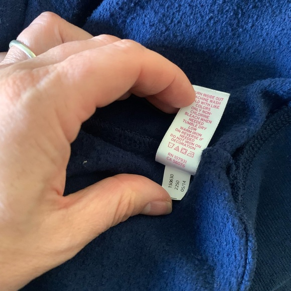 Children’s Place Girls Patriots Navy Zipper Hoodie Jacket 12/14 Team Apparel - Picture 3 of 5